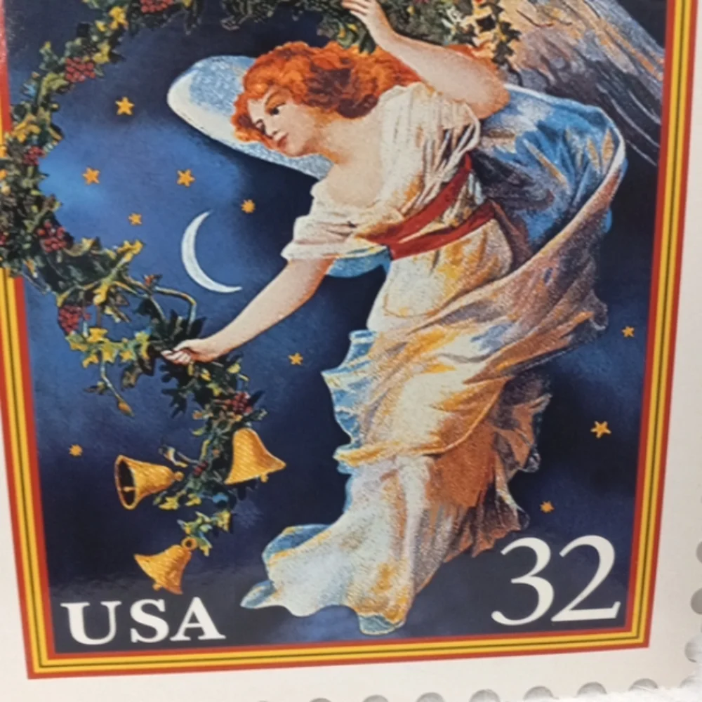 Vintage poster of Christmas Stamp Hallmark Angel 14